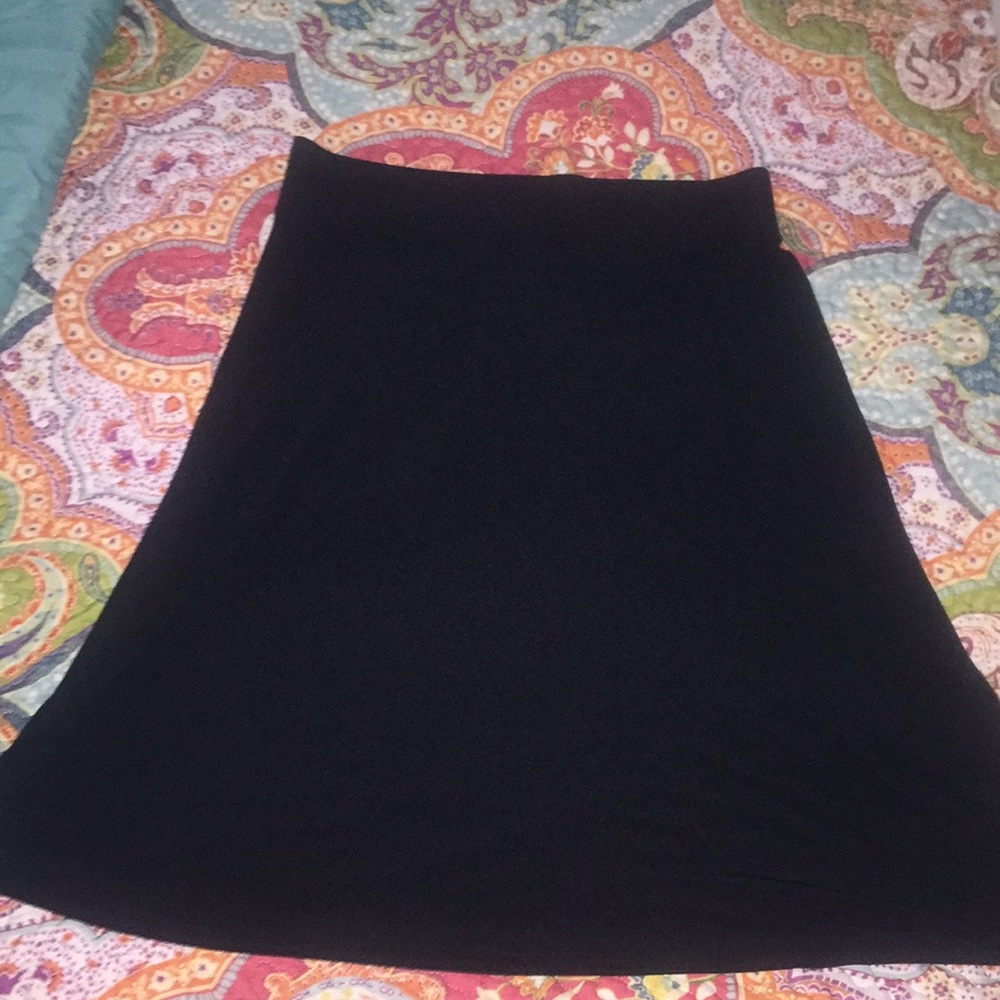 Black Merona A-line Skirt